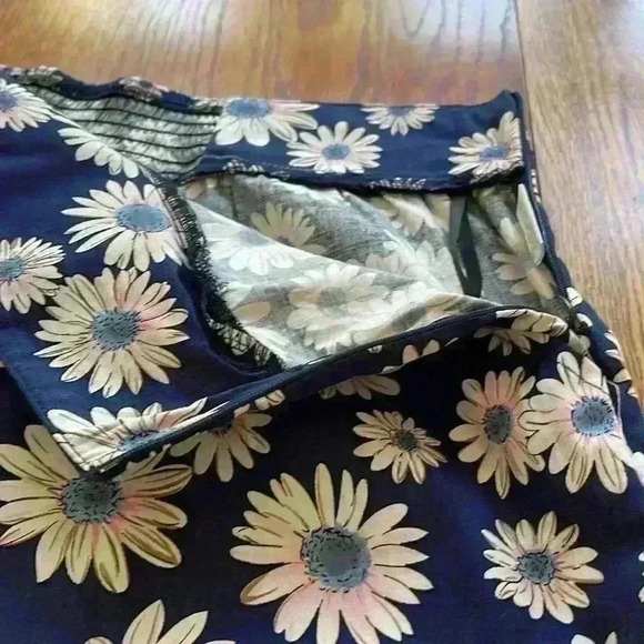 Belle Poque Womens Floral Navy Blue Summer Shorts Sexy Legs Zipper Button XXL - Picture 9 of 14